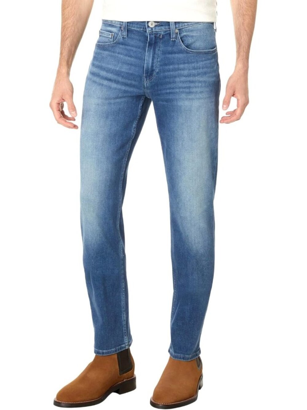 PAIGE FEDERAL Transcend Vintage Slim Straight Stretch Jeans Hansley 38 x 33 MINT
